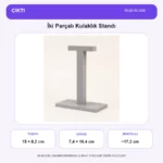 İki Parçalı Kulaklık Standı ölçü bilgileri