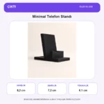 Minimal Telefon Standı ölçü bilgileri