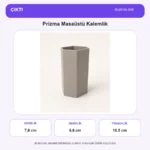 Prizma Masaüstü Kalemlik ölçü bilgileri
